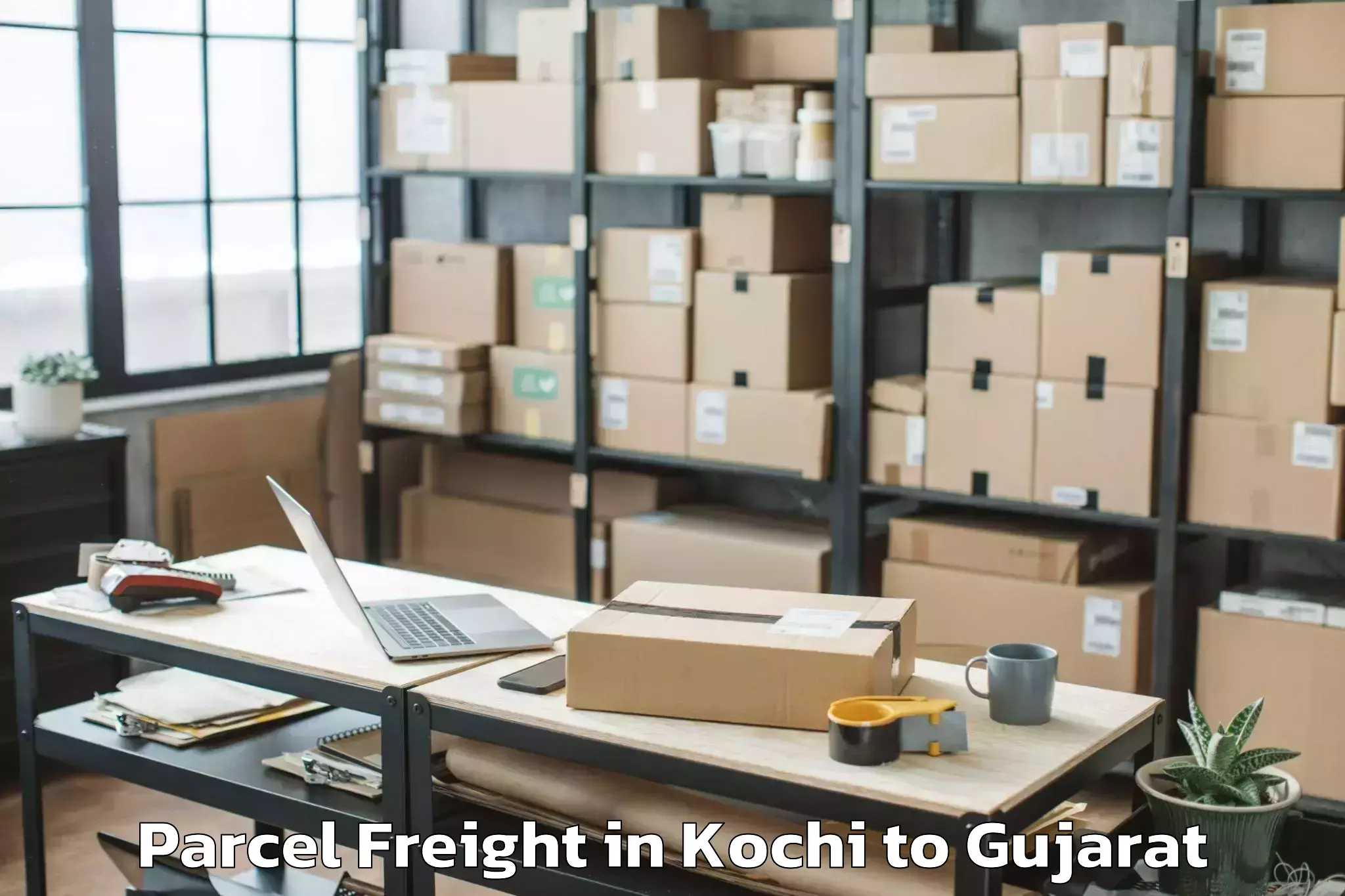 Discover Kochi to Abrama Parcel Freight